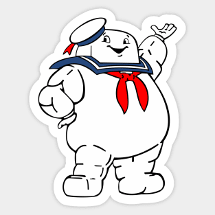 Marshmallow Man Sticker